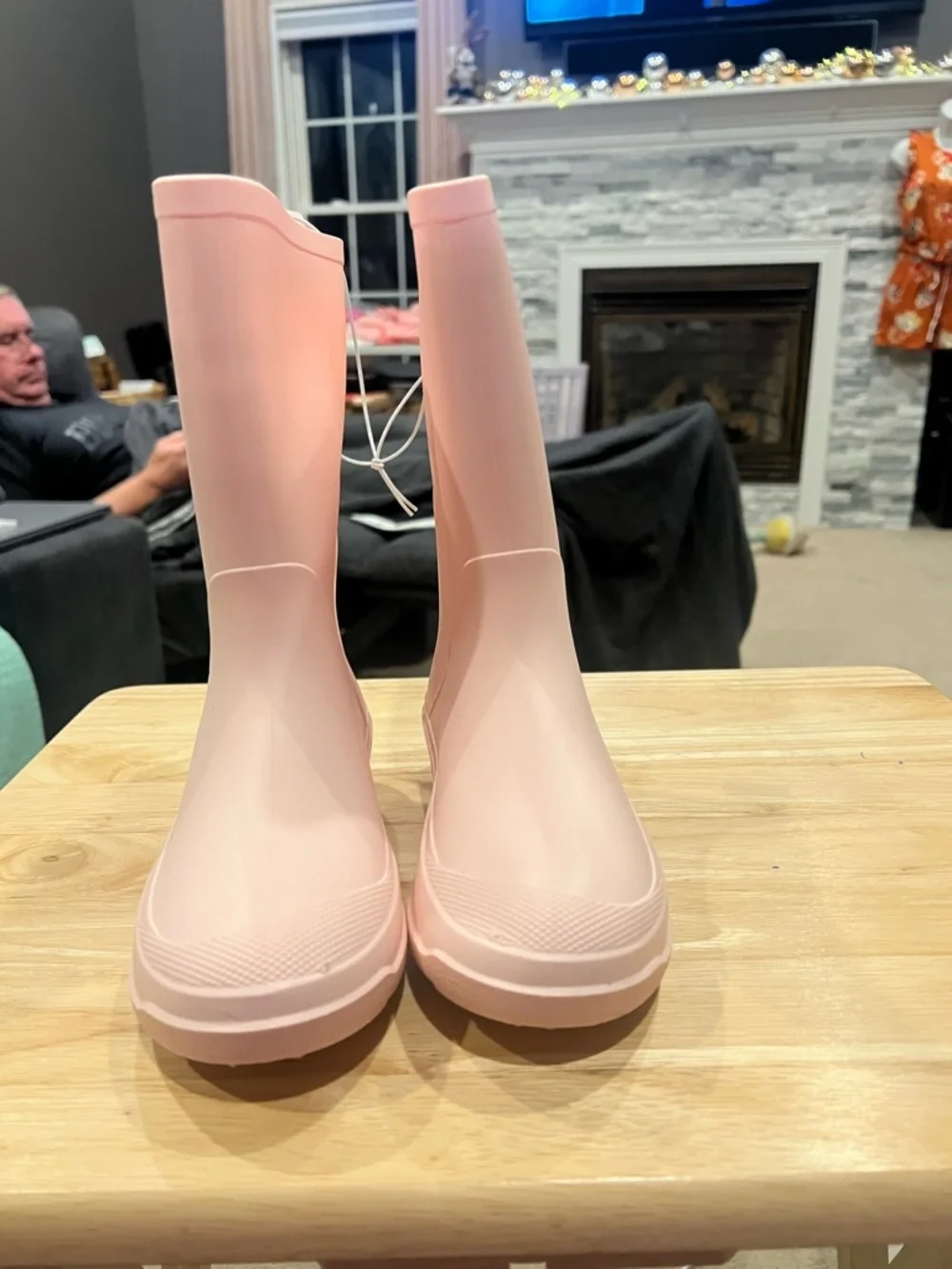 🌧️ Cat & Jack  Rubber Rain Boots – Blush Pink | Kids Size 13 | NEW 🌧️
